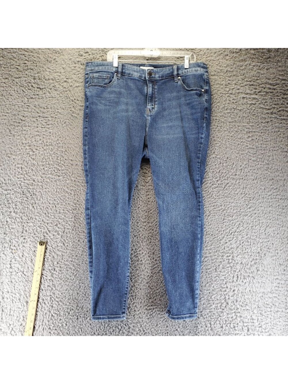 Lane Bryant Jeans Womens Size 18 Blue High-Rise Skinny Straight Fit *Read*